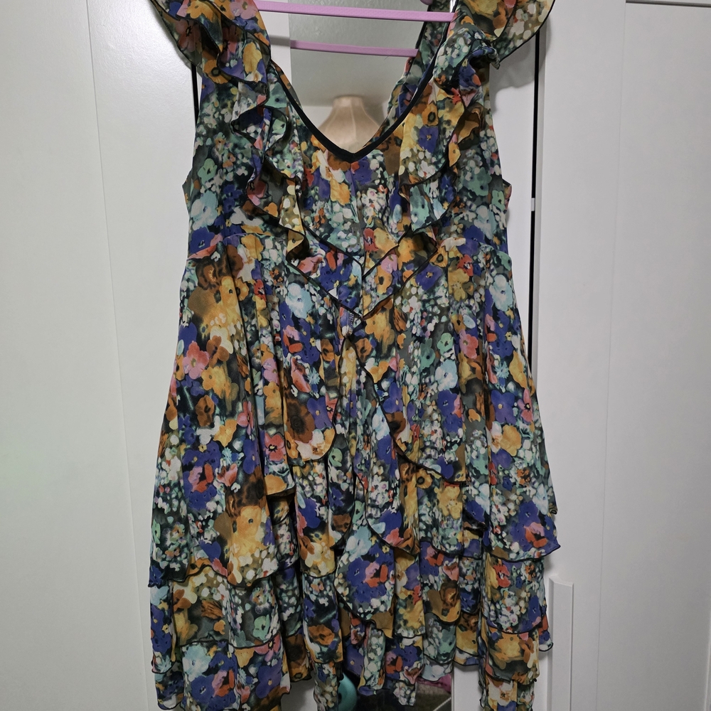 H&M Collaboratiob Floral Ruffle Dress
